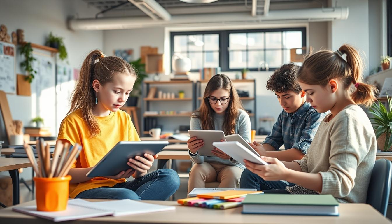 Student developing practical and academic skills